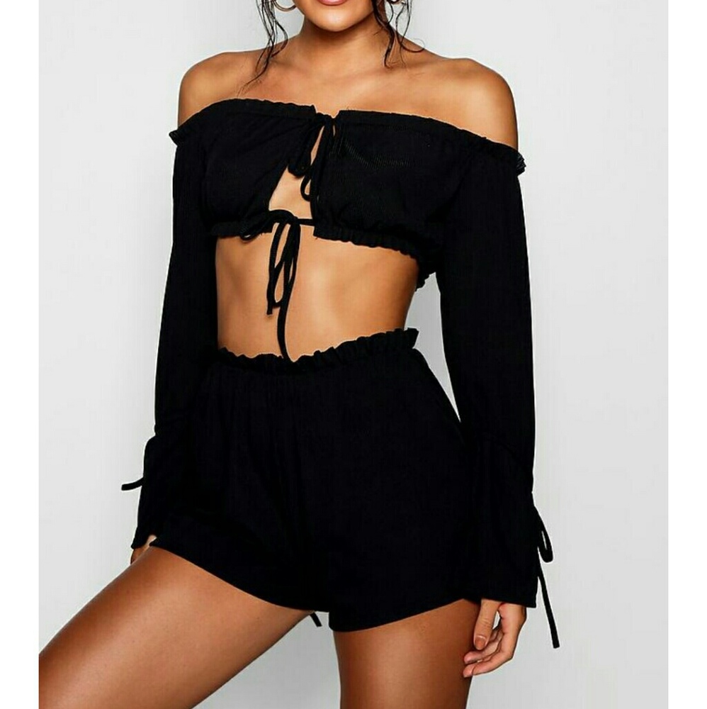Top and shorts